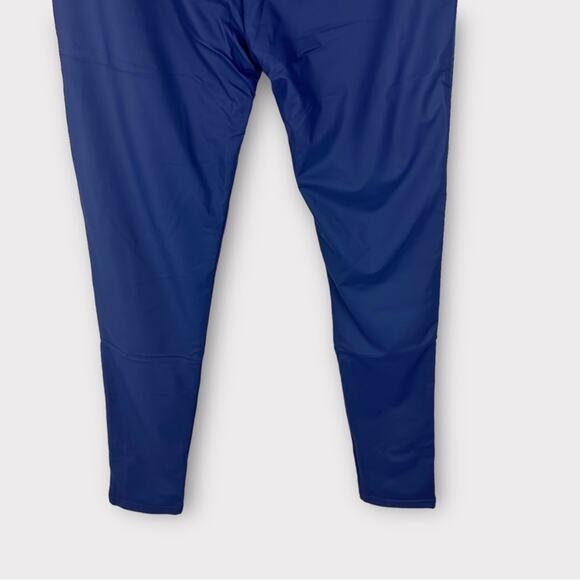 Plush Navy Blue Faux Leather Polar Fleece Lined Liquid Leggings Small New - Picture 6 of 12